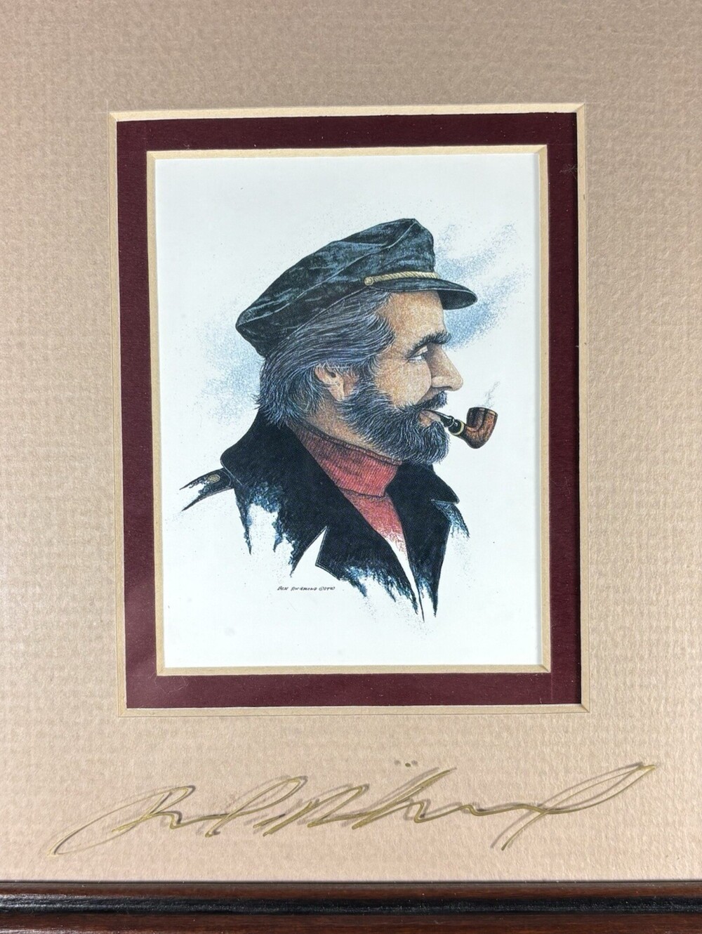 Ben Richmond Vintage Print "The Islander" Signed Glass Framed Picture Nautical - Picture 2 of 6